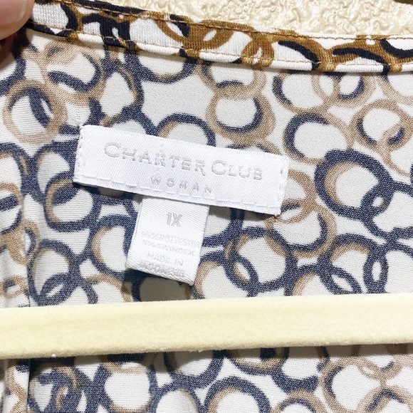 Charter Club Woman Cowl Neck Sleeveless Top Size 1X - Picture 3 of 3